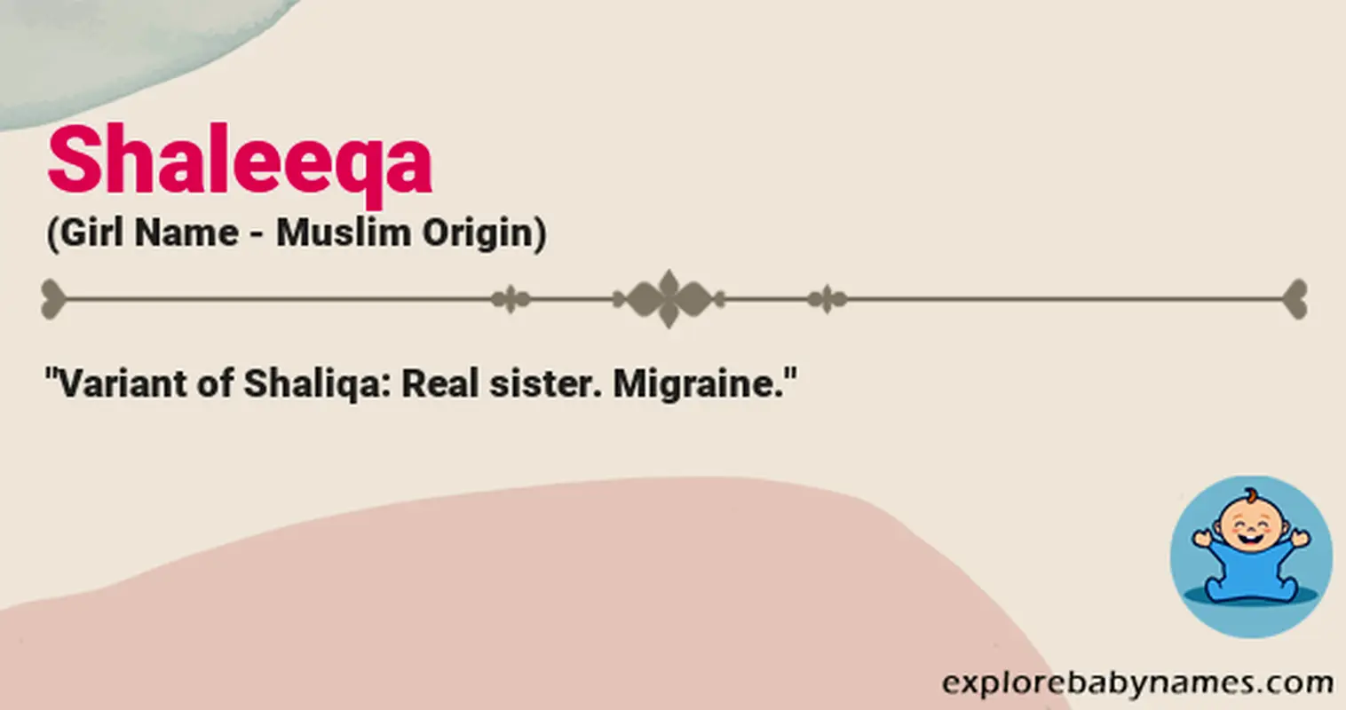 Meaning of Shaleeqa