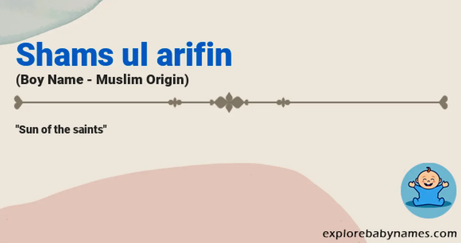 Meaning of Shams ul arifin