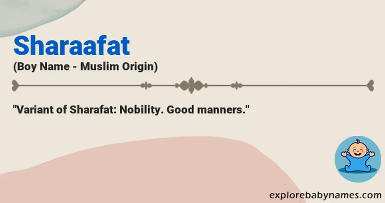 Meaning of Sharaafat