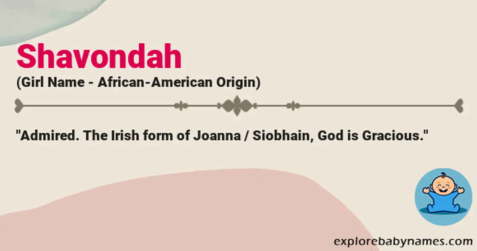 Meaning of Shavondah