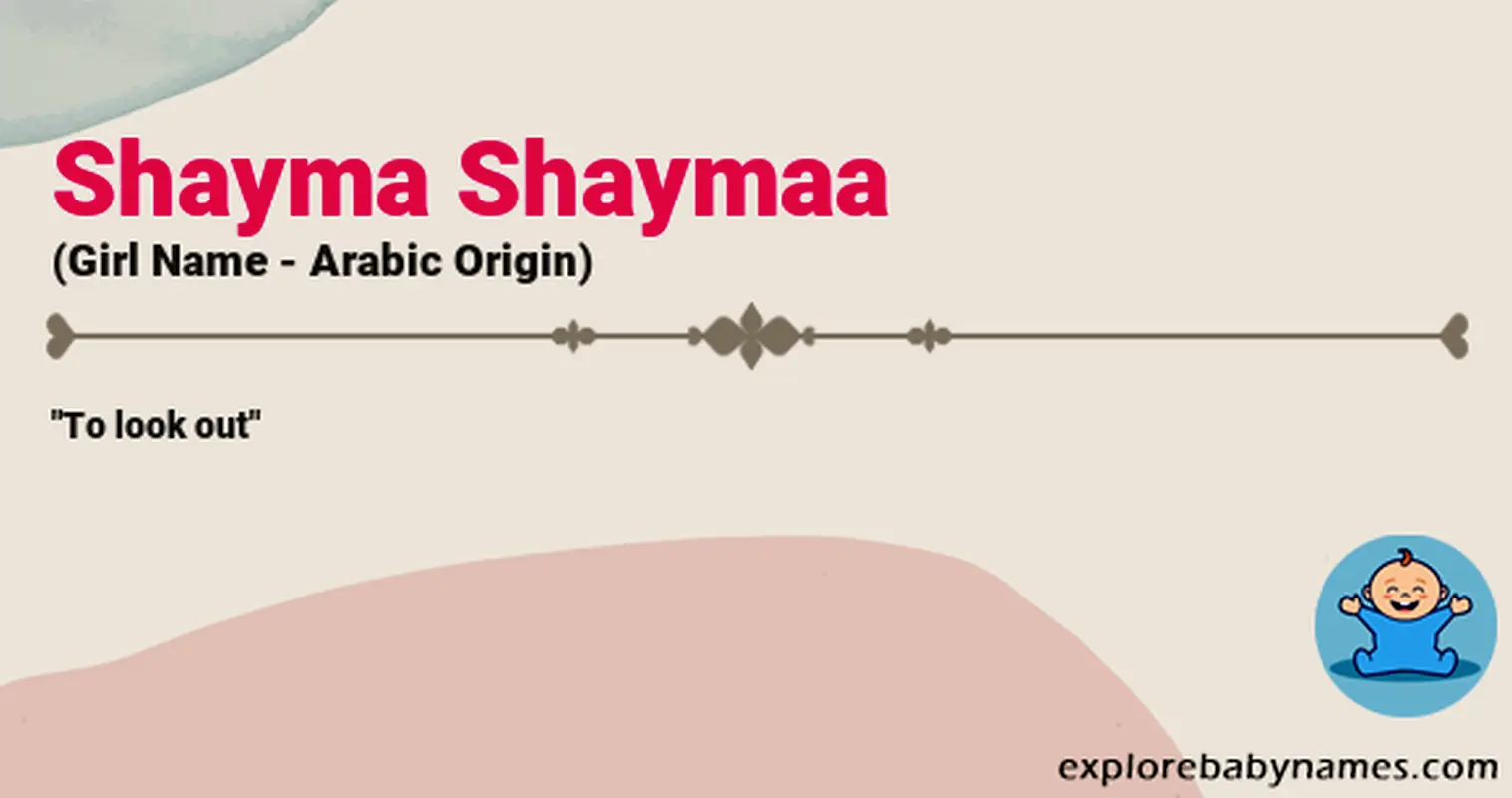 Meaning of Shayma Shaymaa