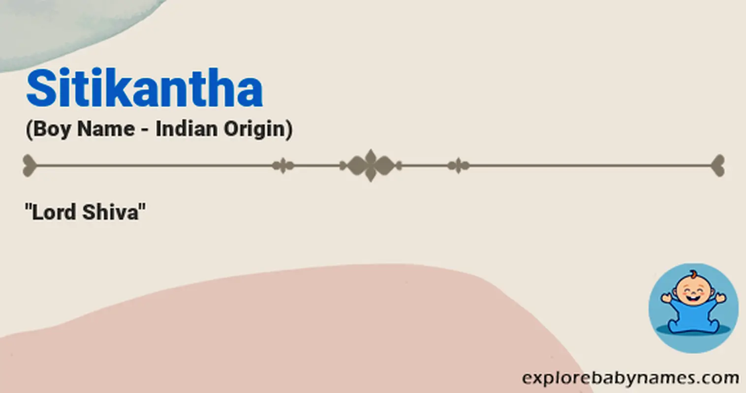 Meaning of Sitikantha