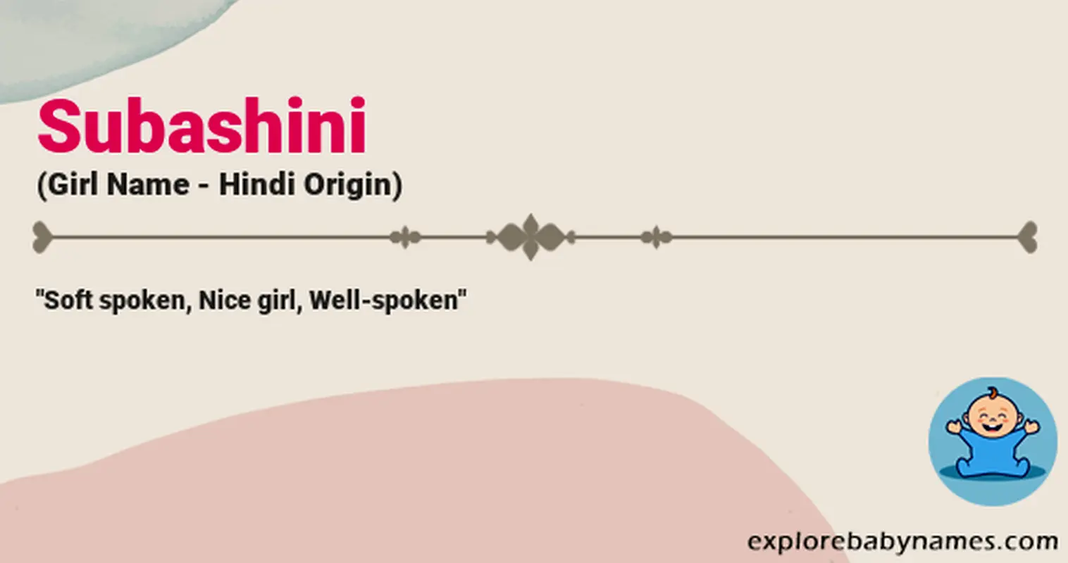 Meaning of Subashini