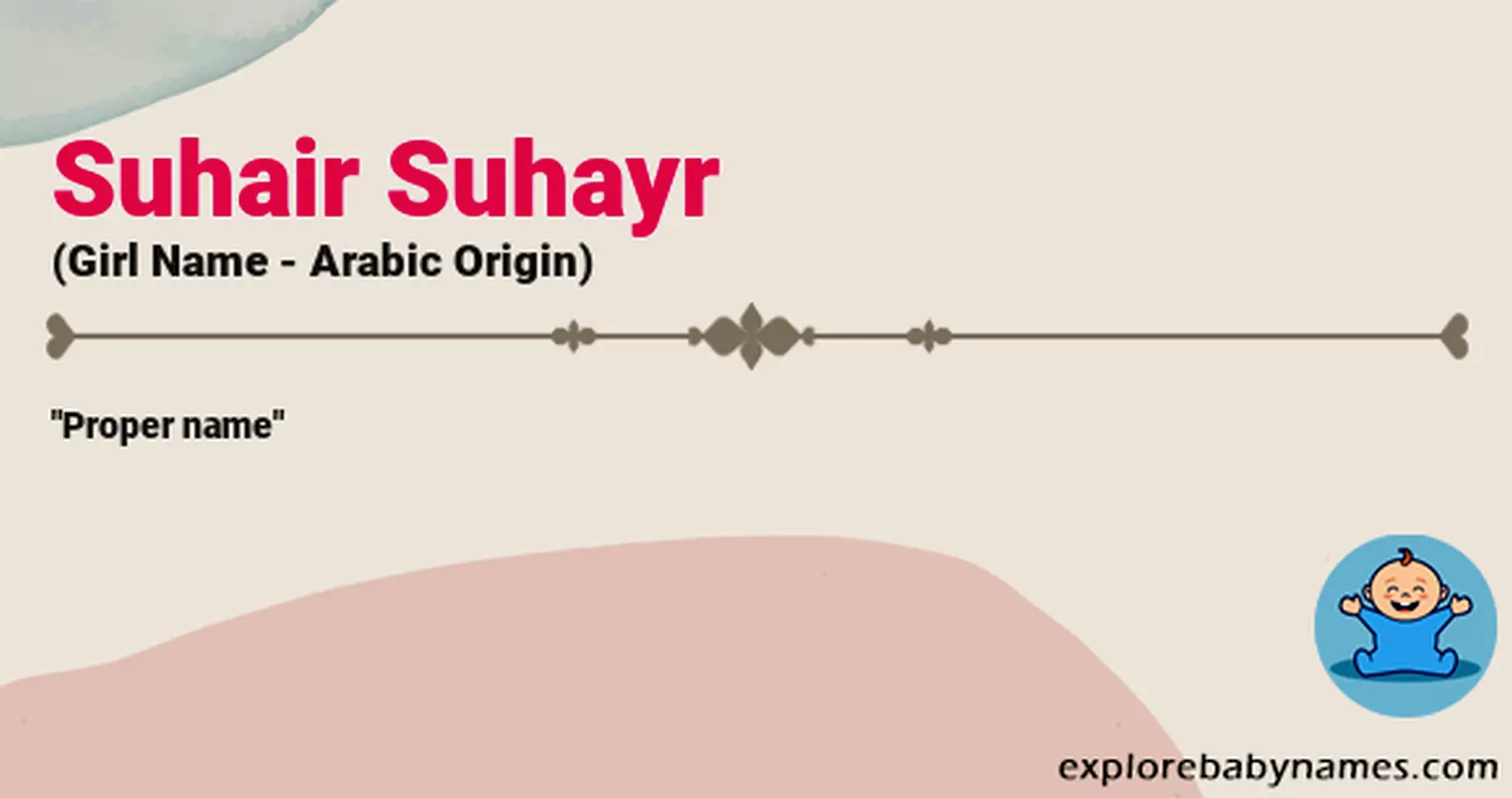 Meaning of Suhair Suhayr
