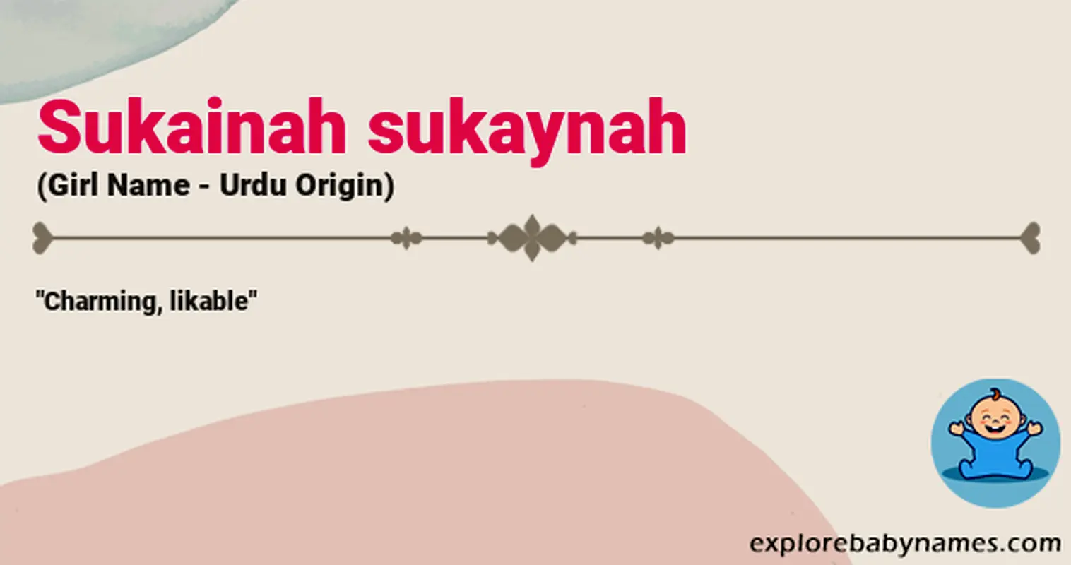 Meaning of Sukainah sukaynah