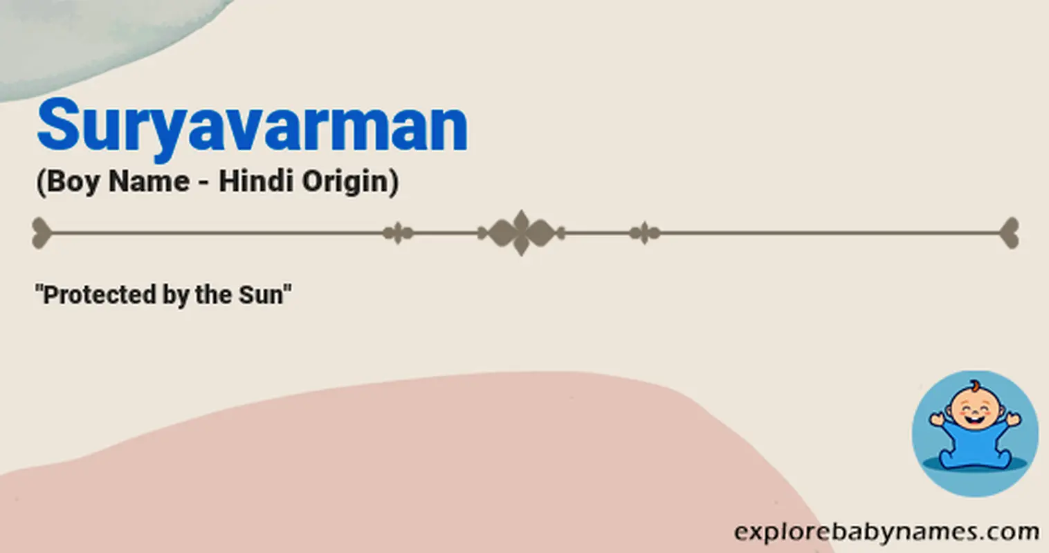 Meaning of Suryavarman