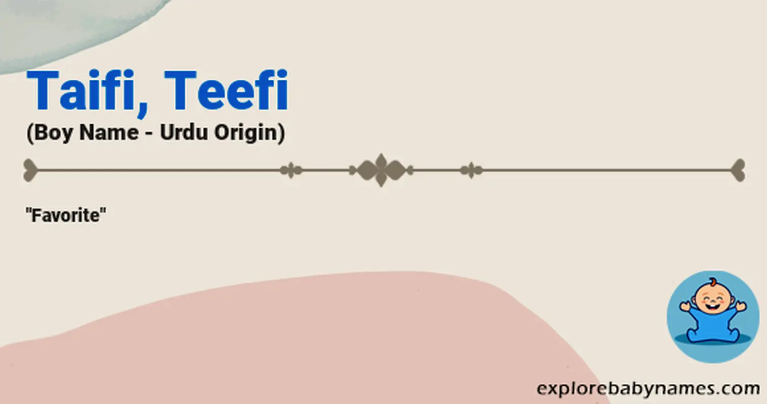 Meaning of Taifi, Teefi
