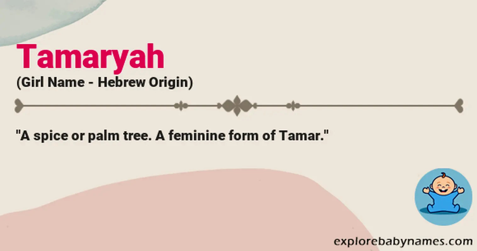 Meaning of Tamaryah