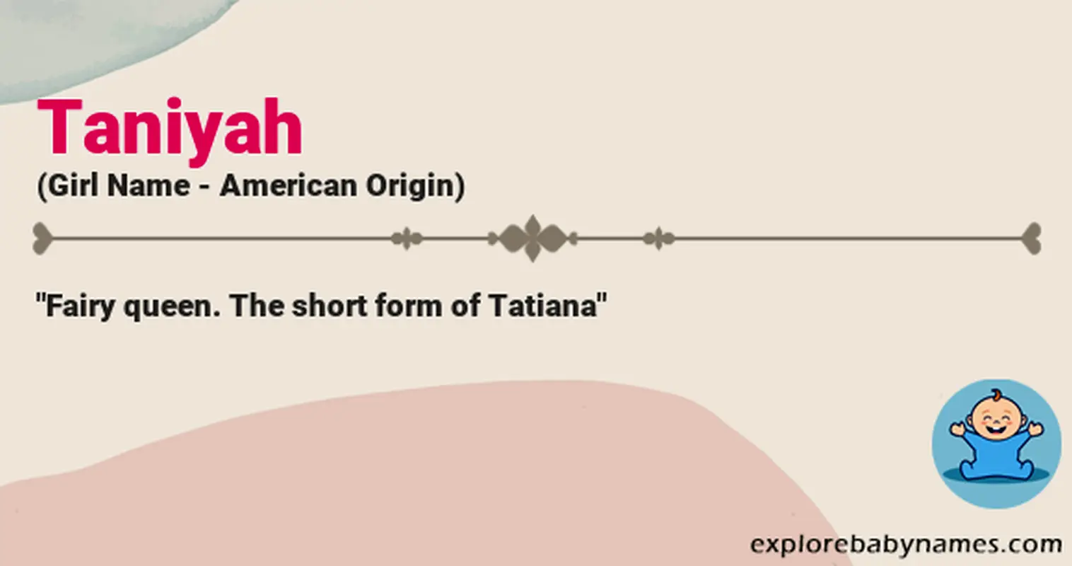 Meaning of Taniyah