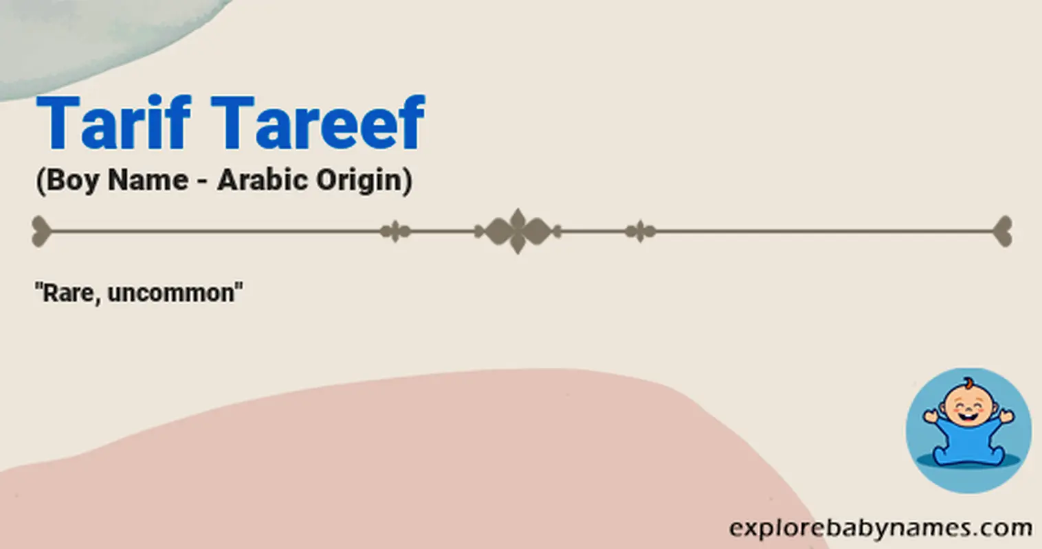 Meaning of Tarif Tareef