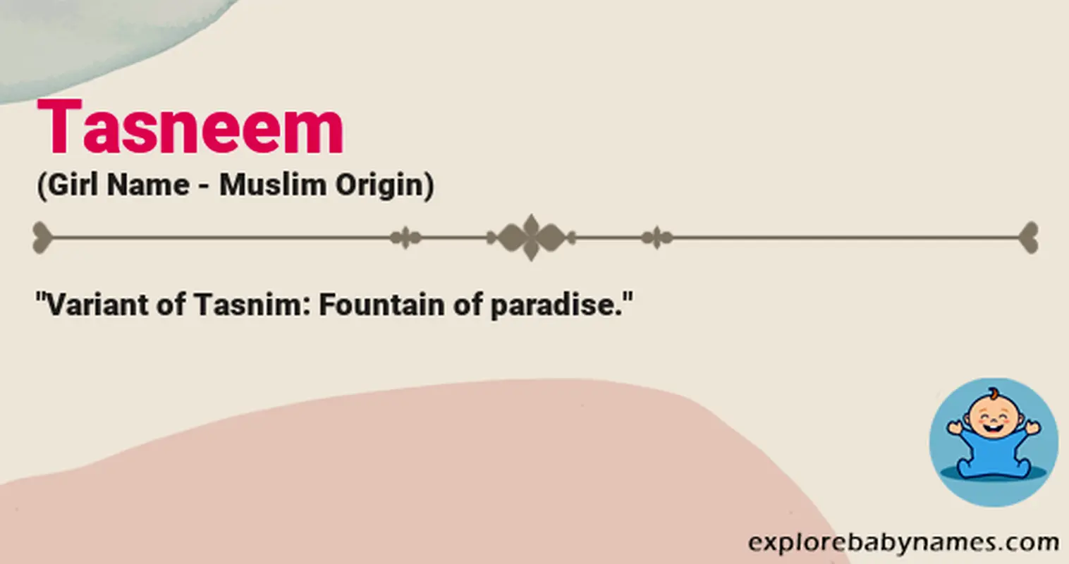 Meaning of Tasneem