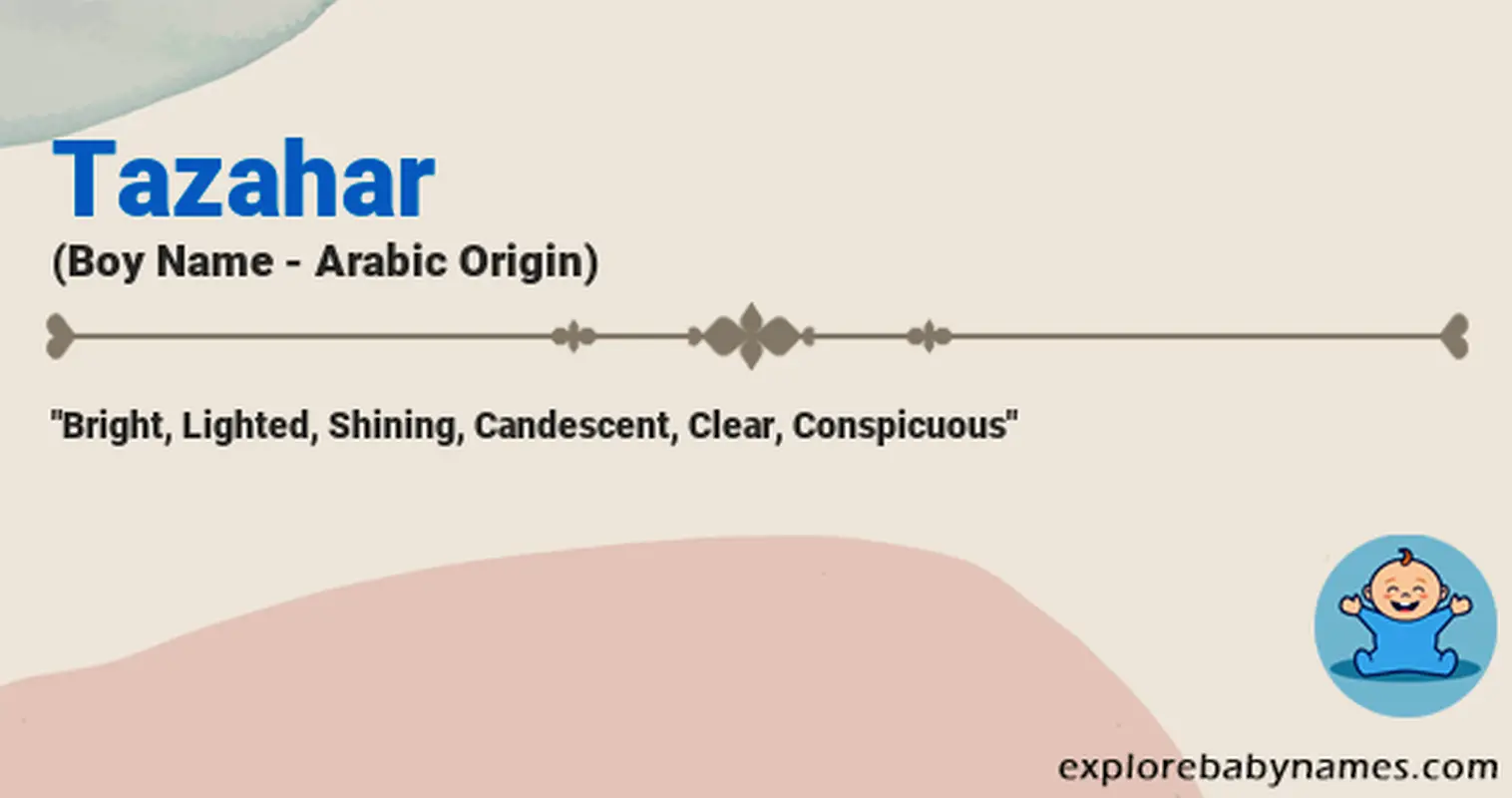 Meaning of Tazahar