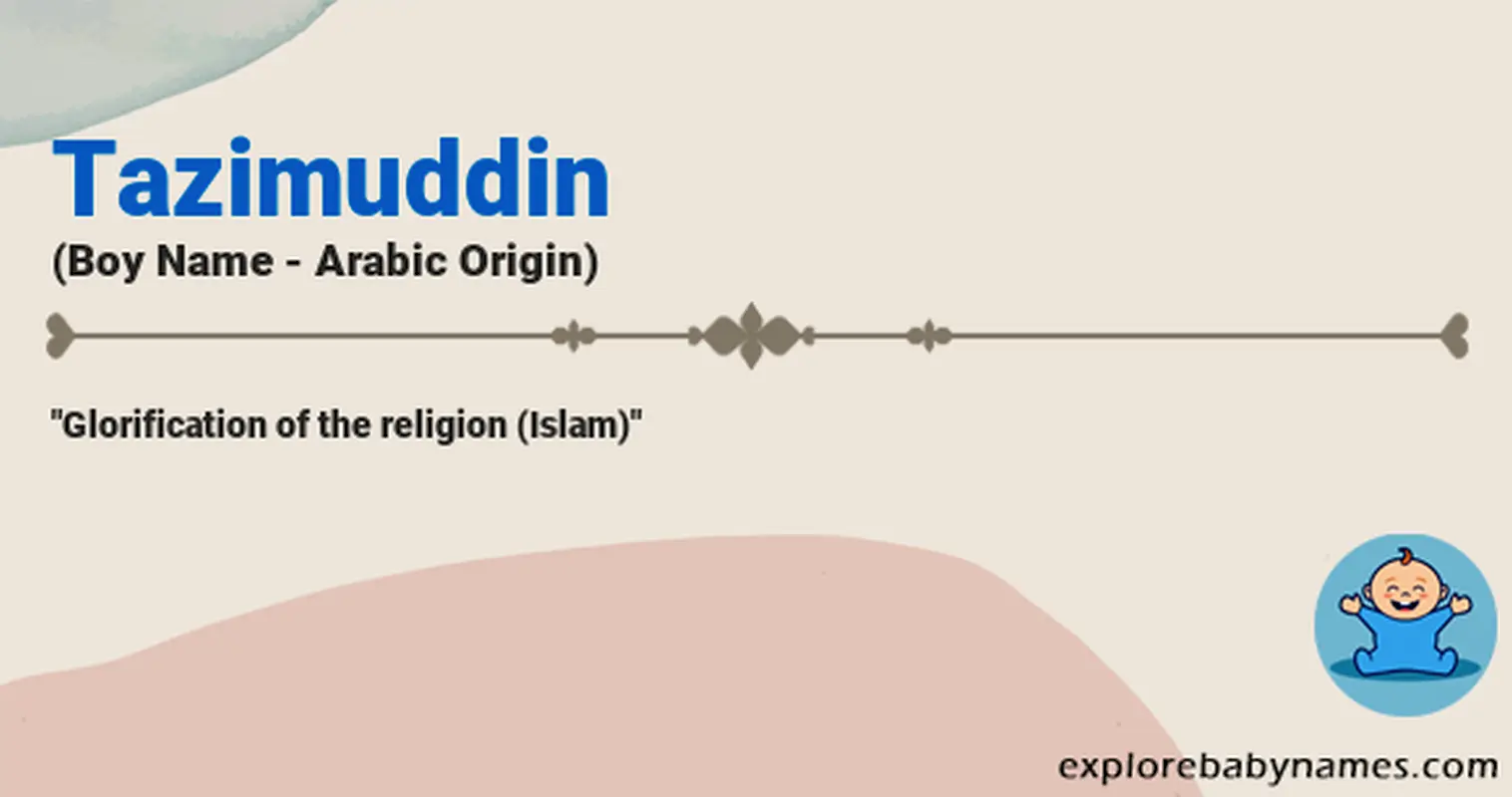 Meaning of Tazimuddin