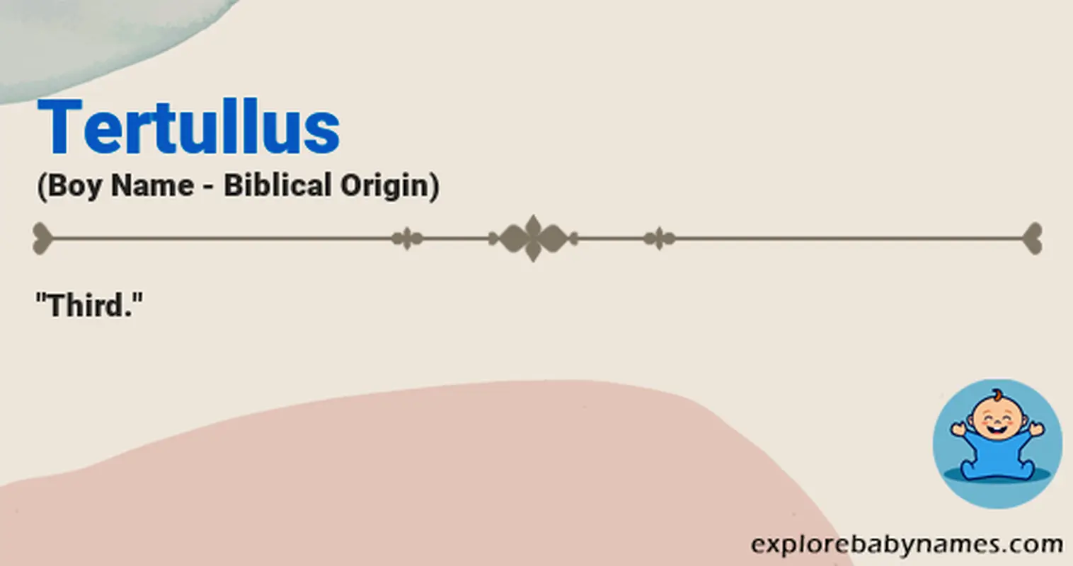 Meaning of Tertullus