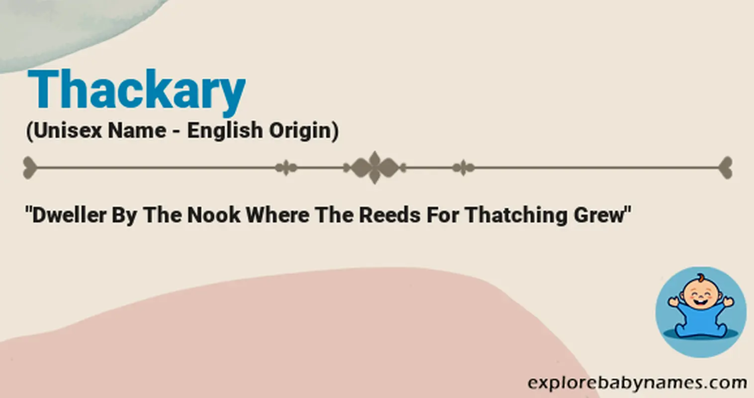 Meaning of Thackary