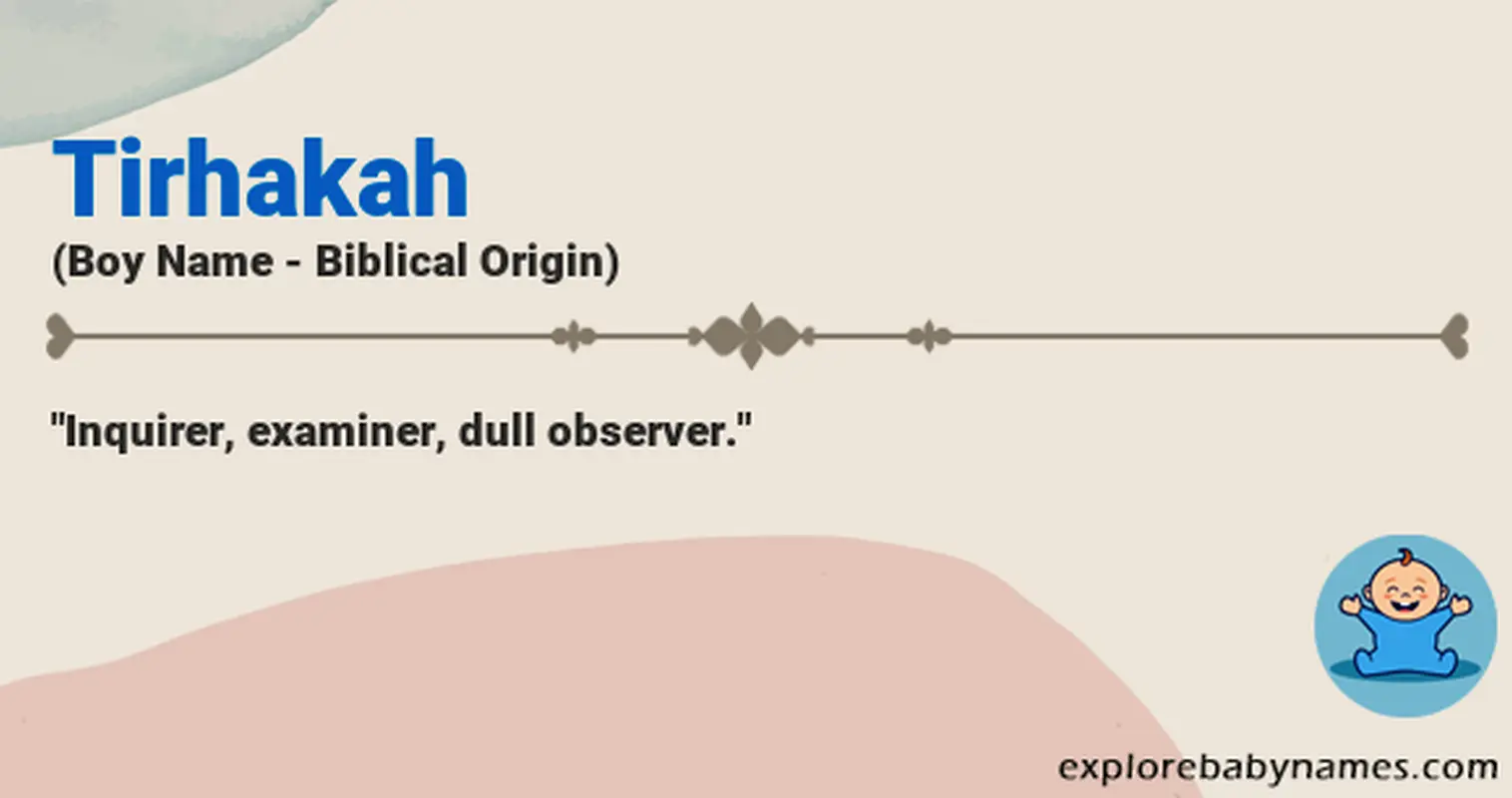 Meaning of Tirhakah