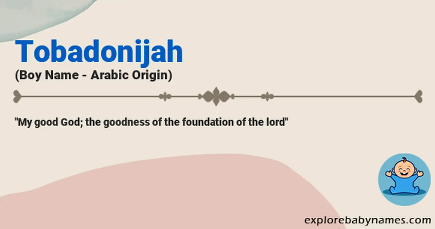 Meaning of Tobadonijah