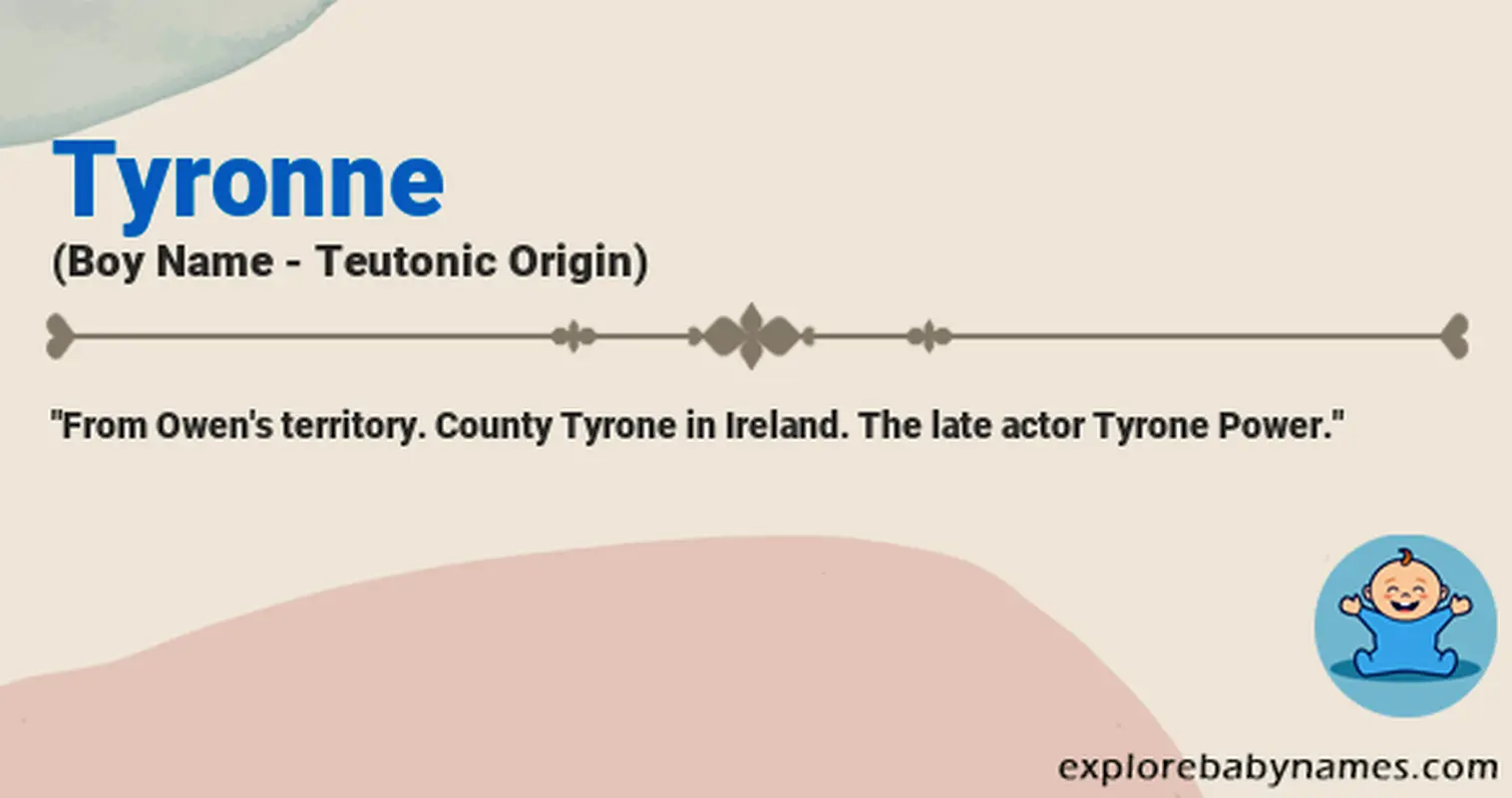 Meaning of Tyronne