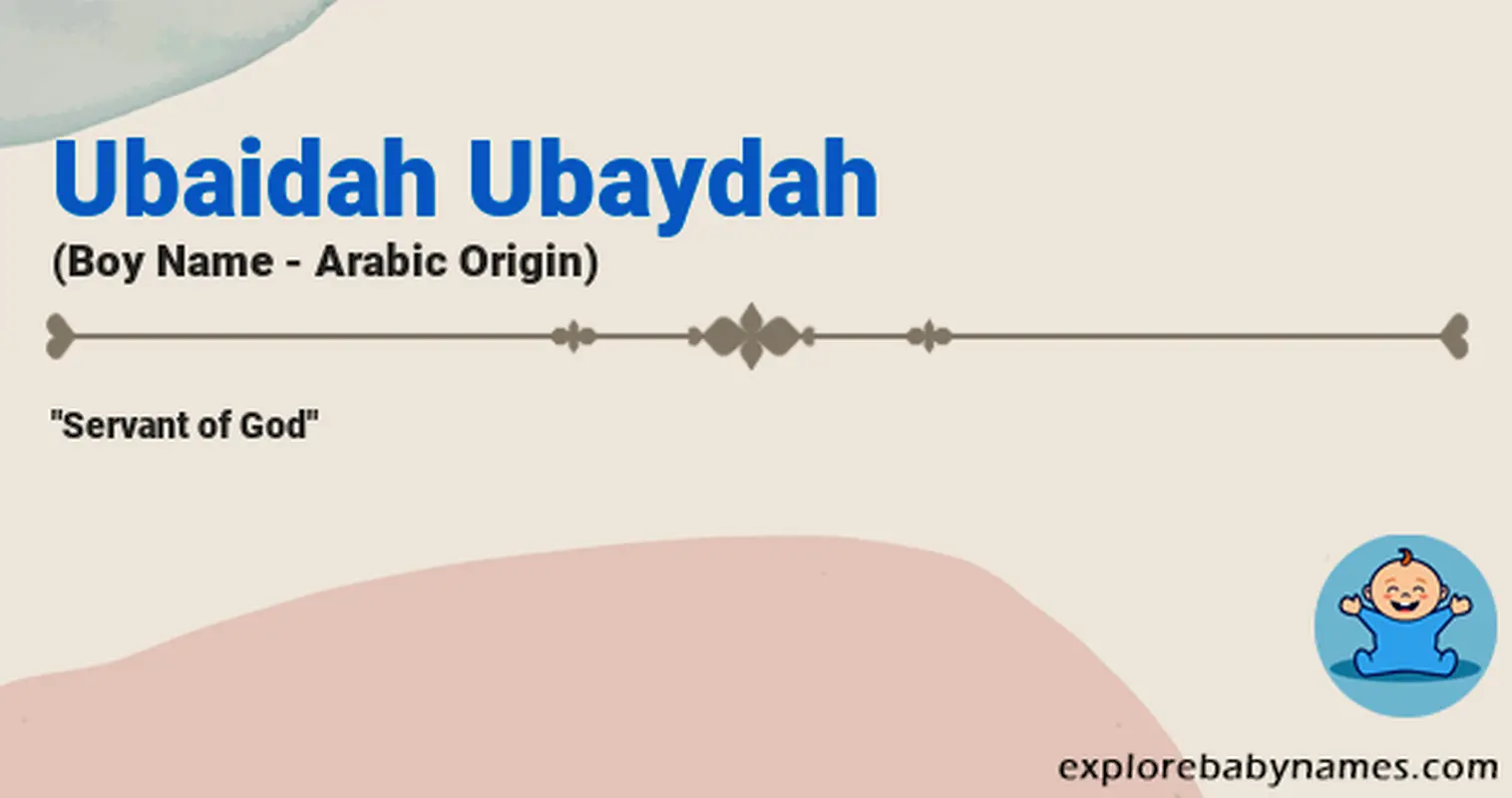 Meaning of Ubaidah Ubaydah