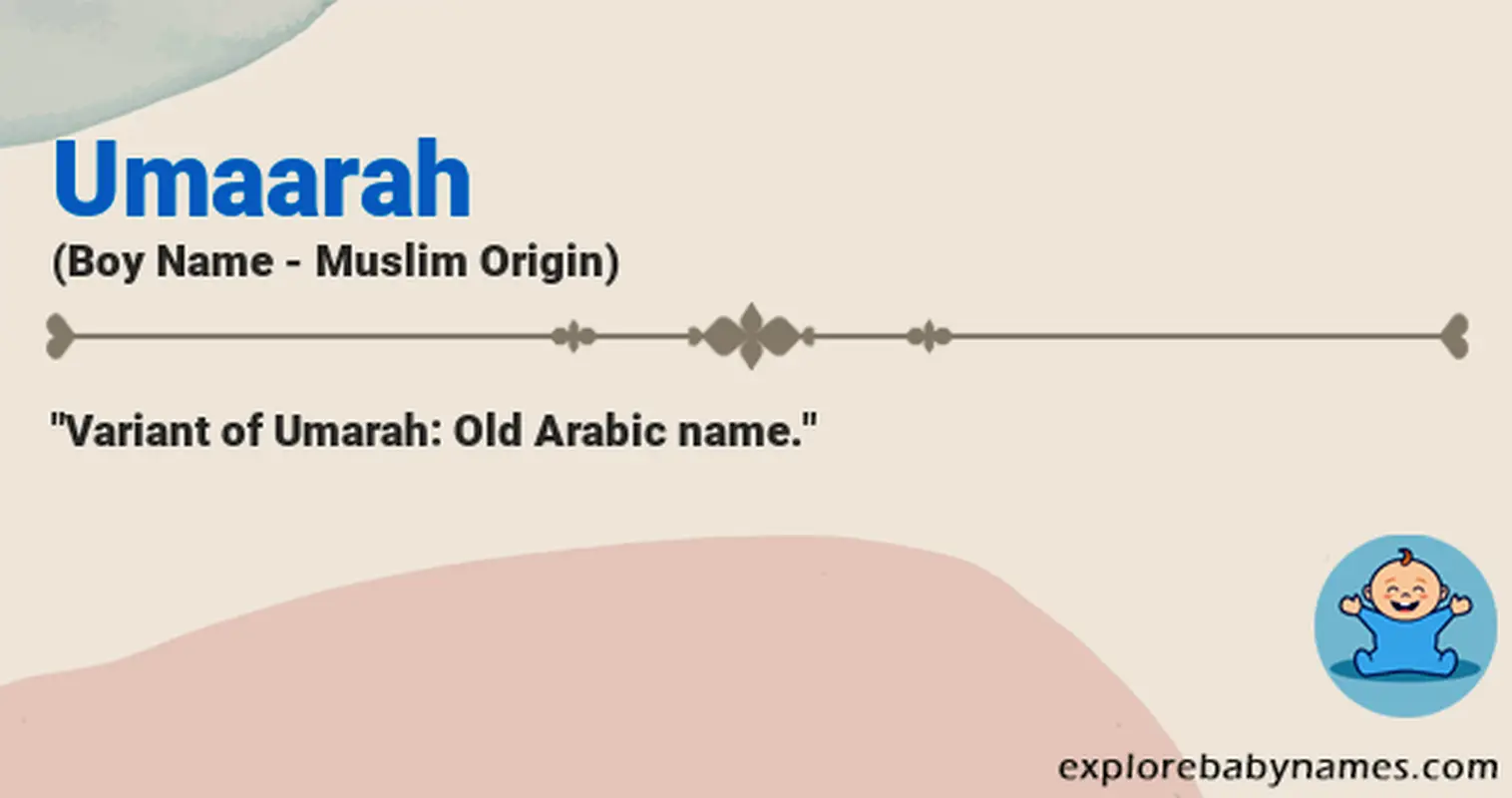 Meaning of Umaarah