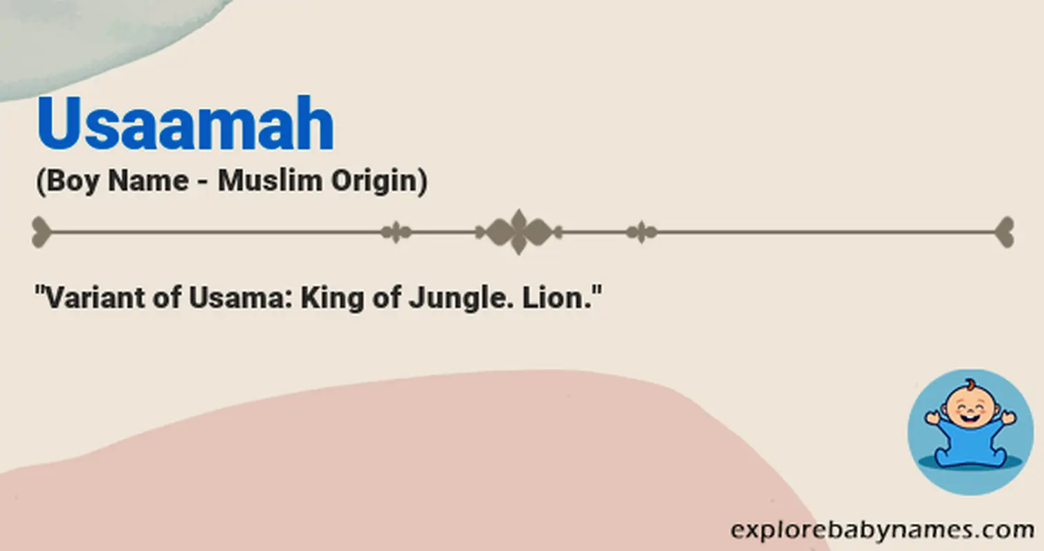 Meaning of Usaamah