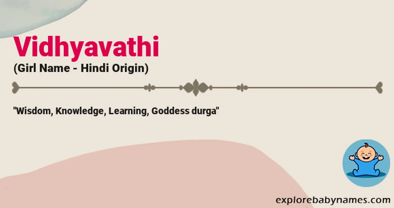 Meaning of Vidhyavathi