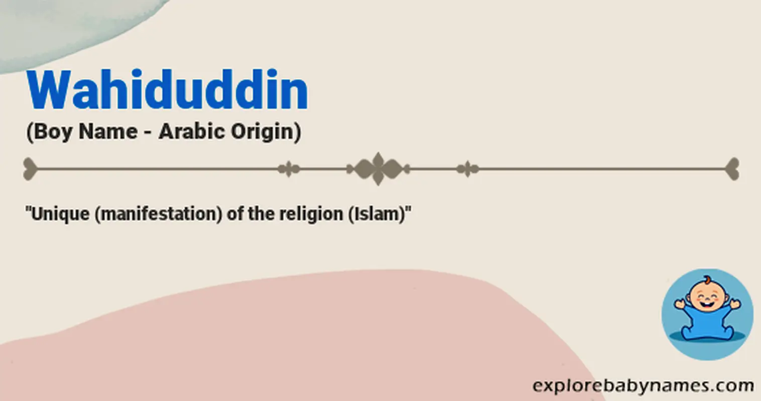 Meaning of Wahiduddin