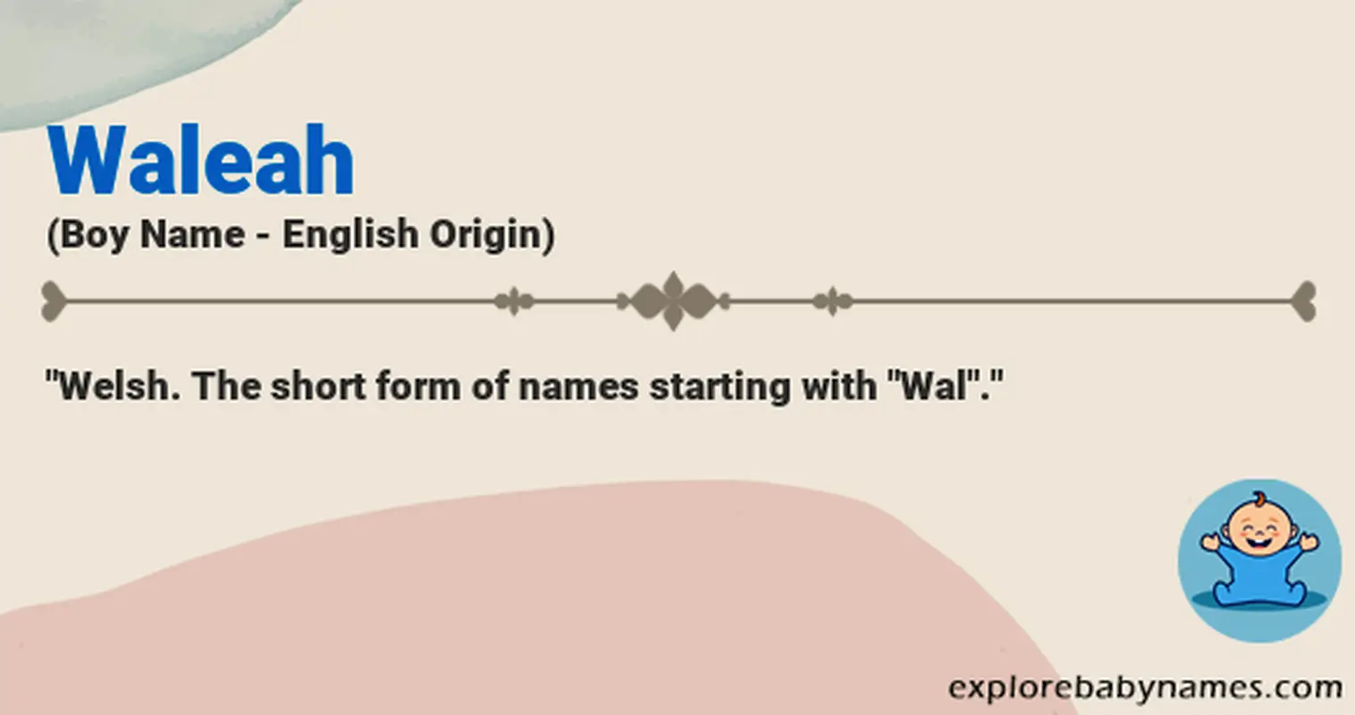 Meaning of Waleah