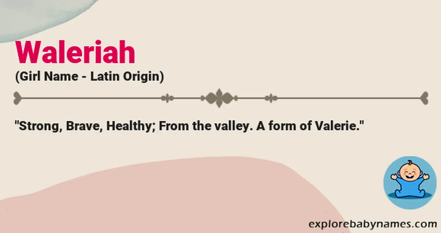 Meaning of Waleriah