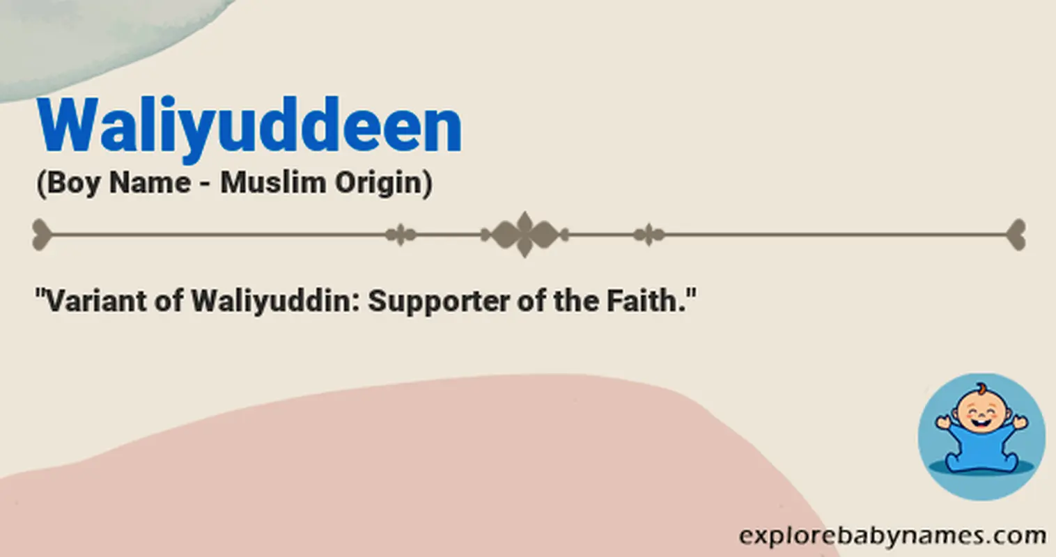 Meaning of Waliyuddeen