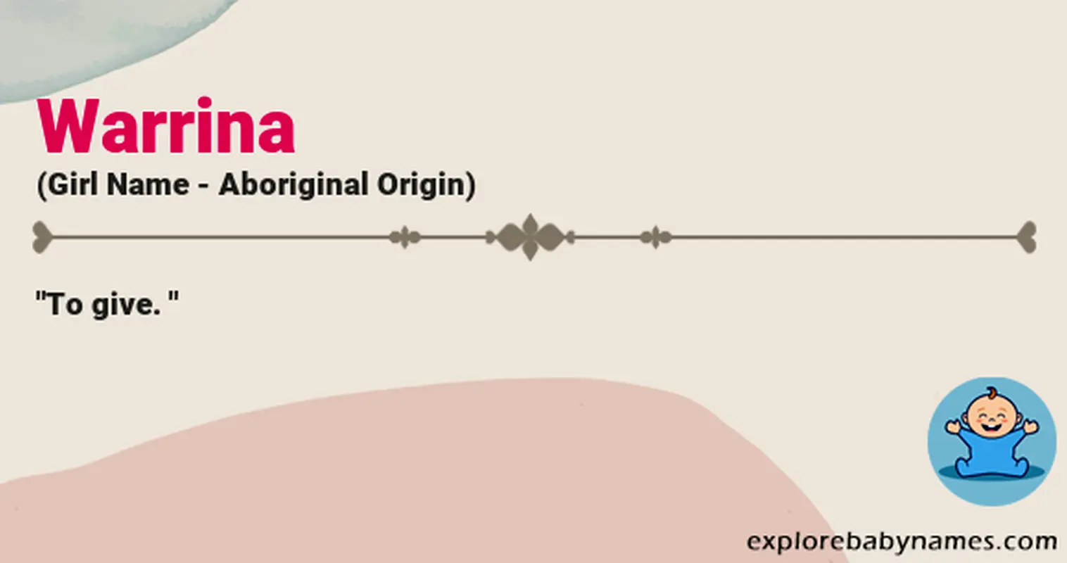 Meaning of Warrina