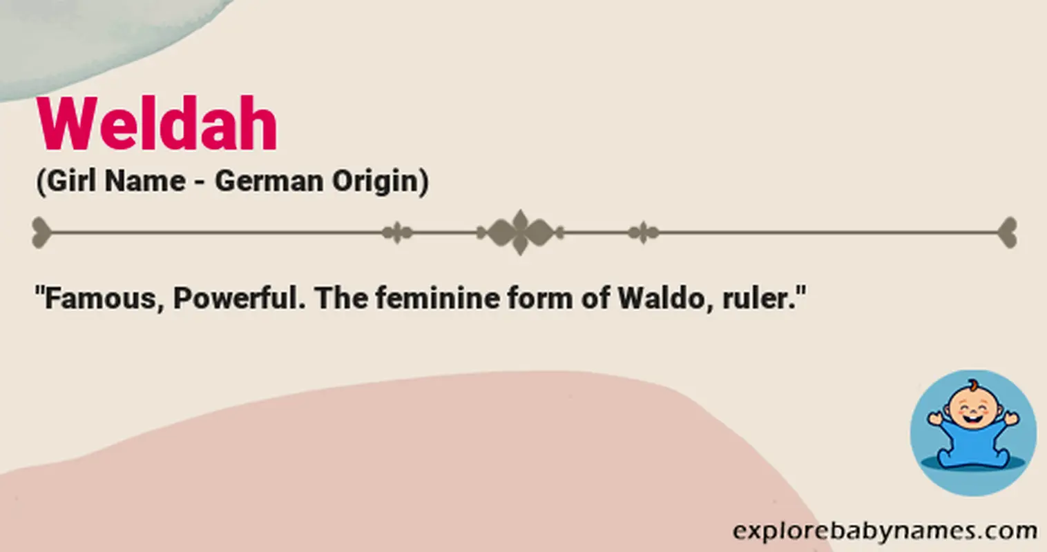 Meaning of Weldah