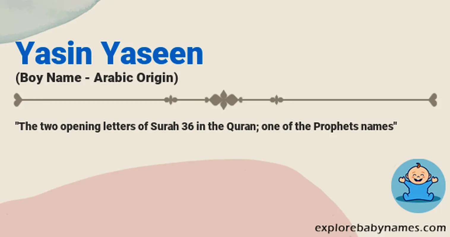 Meaning of Yasin Yaseen
