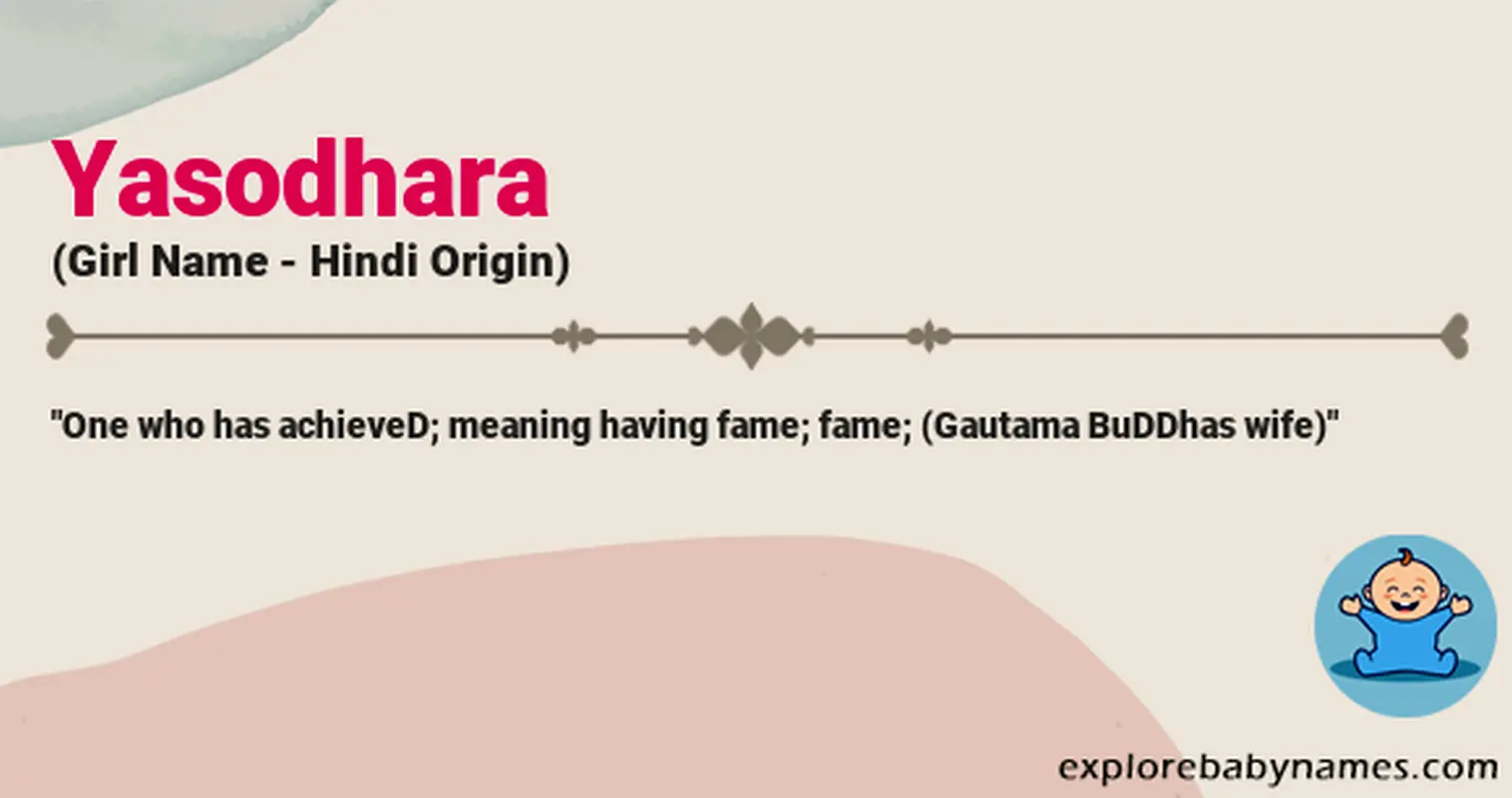 Meaning of Yasodhara