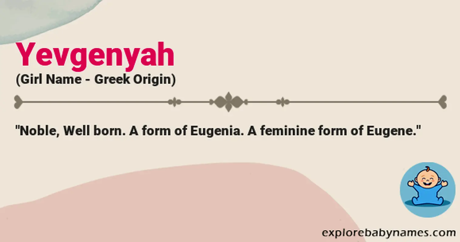 Meaning of Yevgenyah