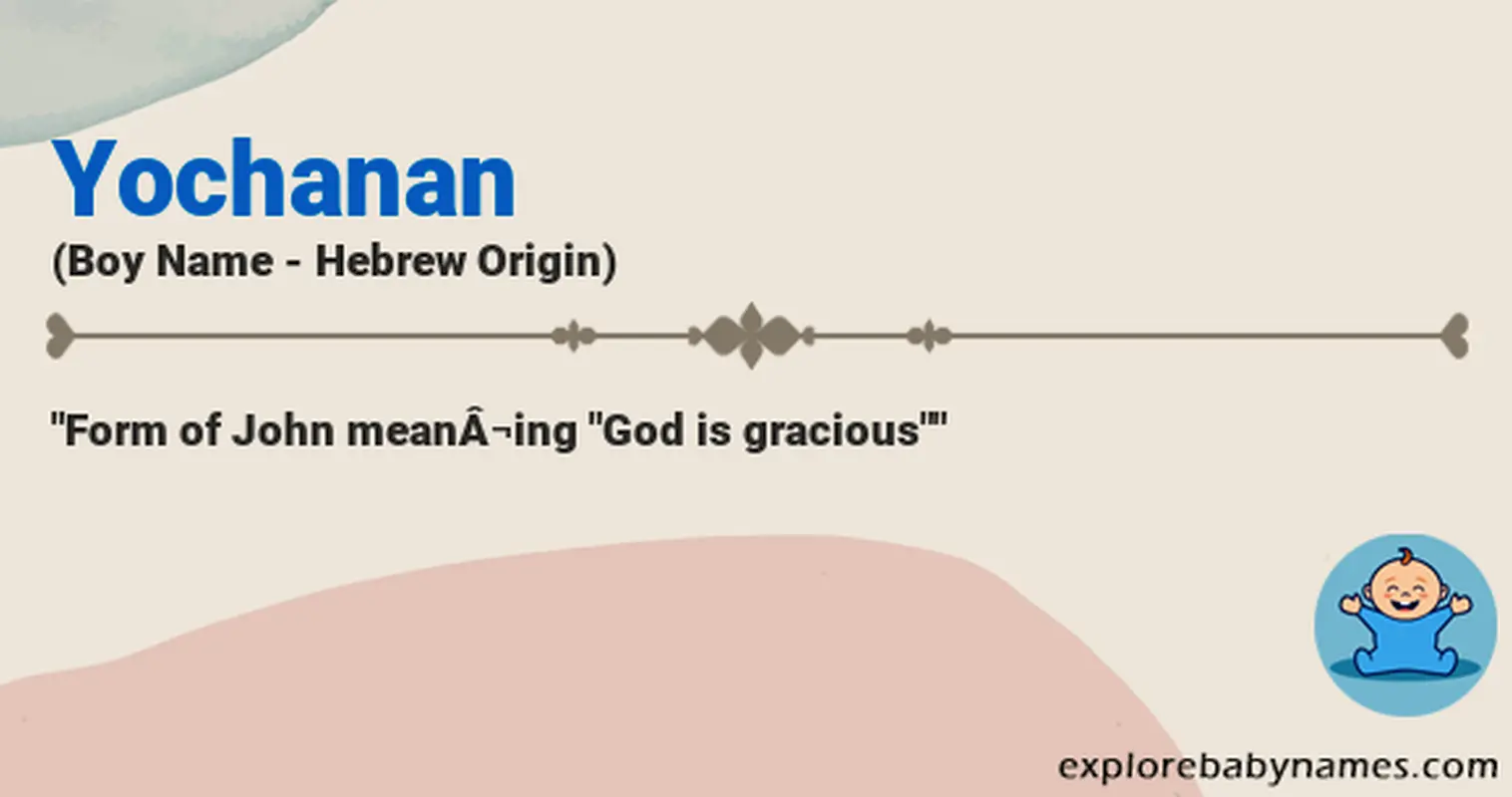 Meaning of Yochanan
