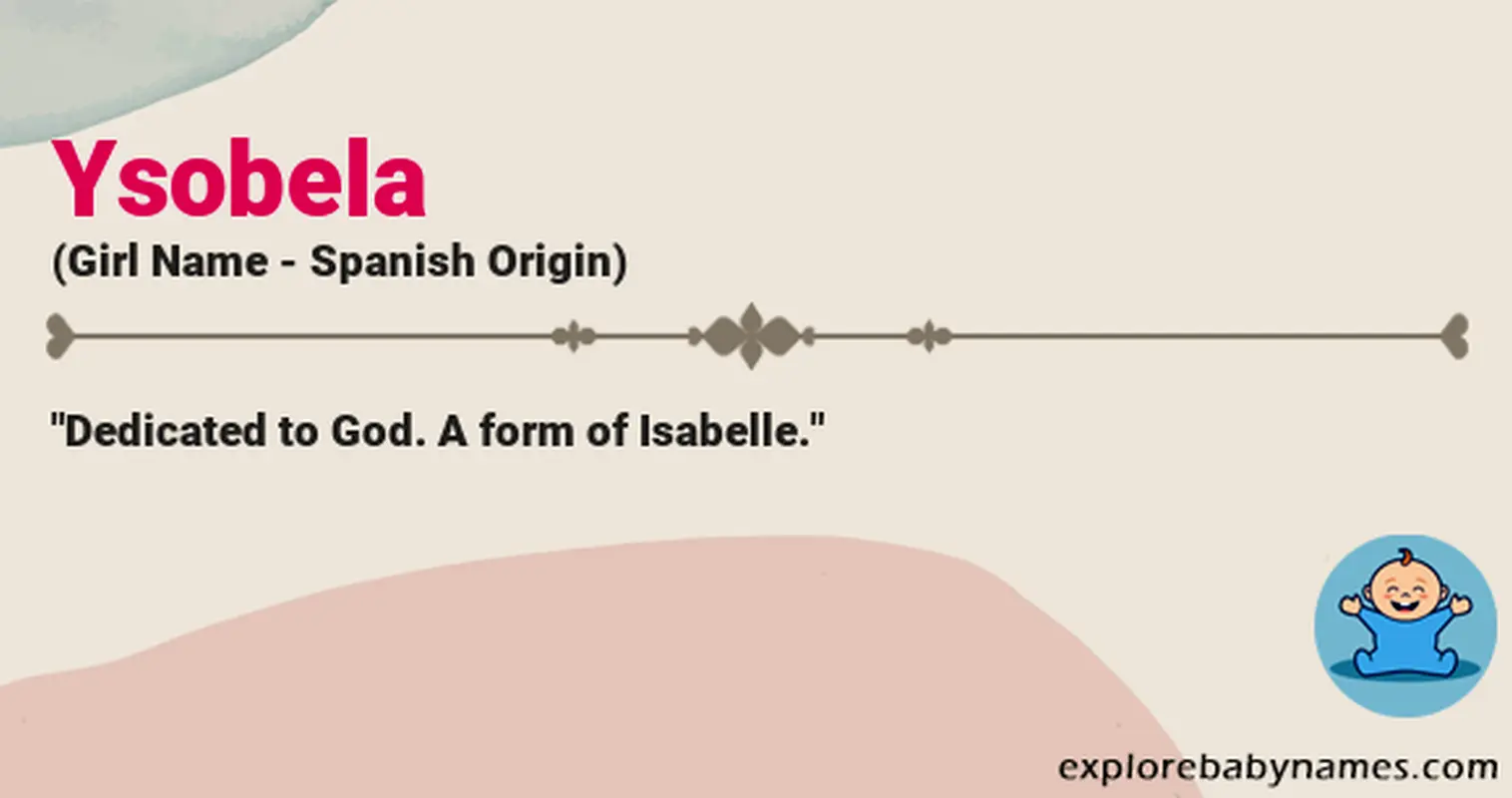 Meaning of Ysobela