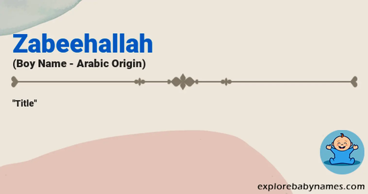 Meaning of Zabeehallah