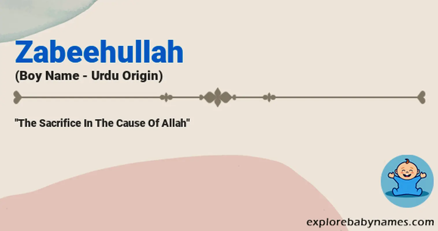 Meaning of Zabeehullah