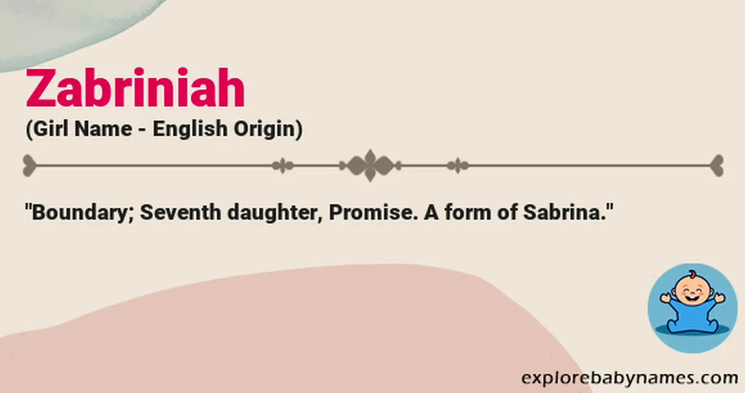 Meaning of Zabriniah