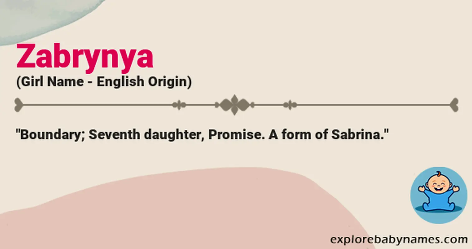 Meaning of Zabrynya