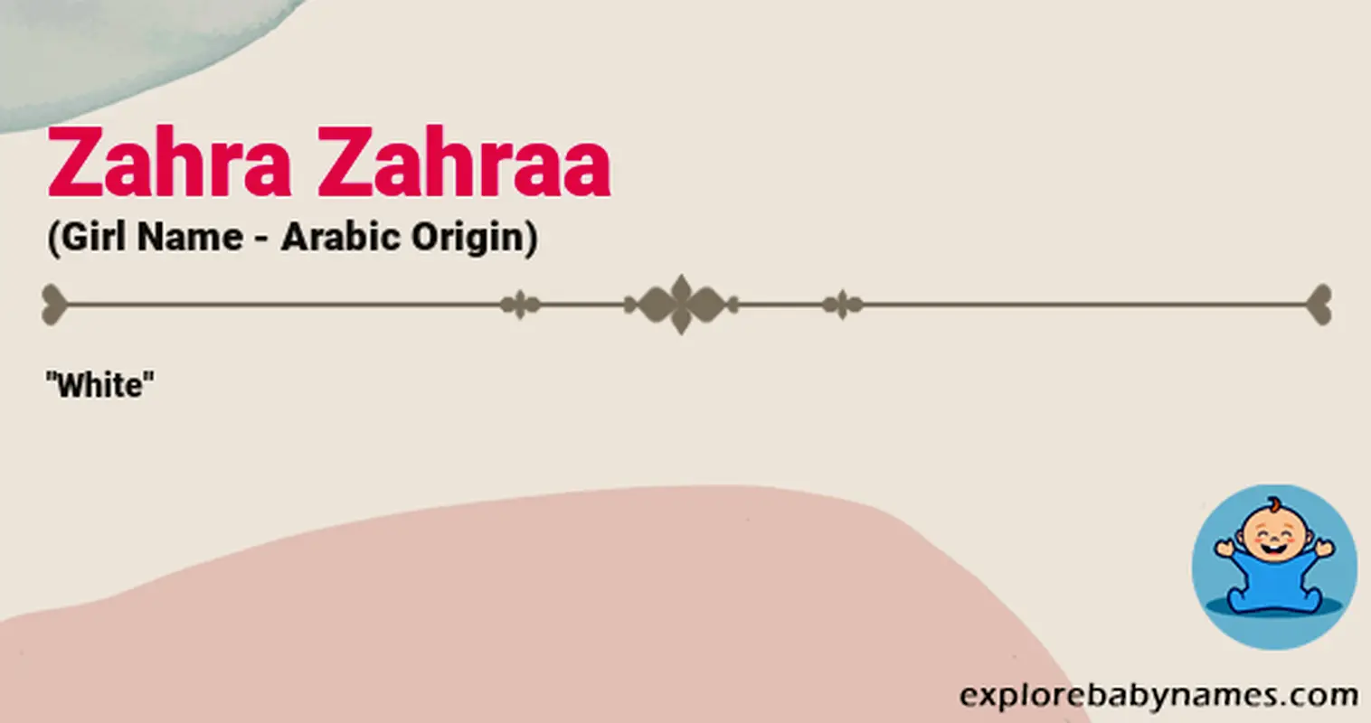 Meaning of Zahra Zahraa