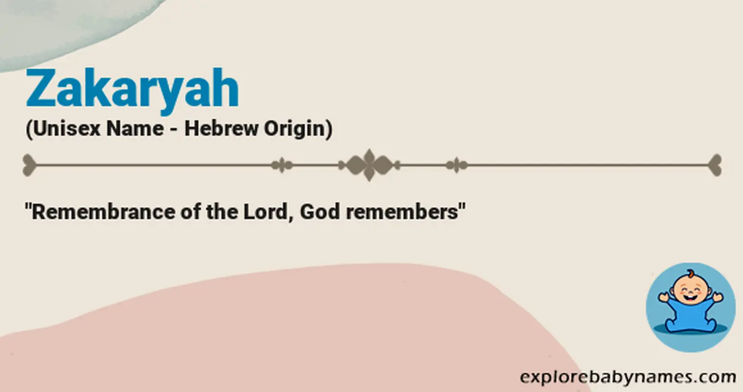 Meaning of Zakaryah