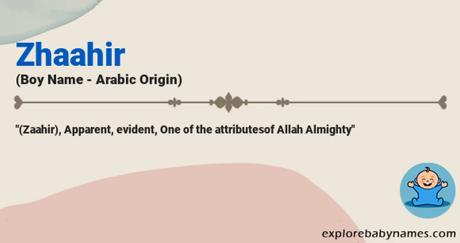Meaning of Zhaahir