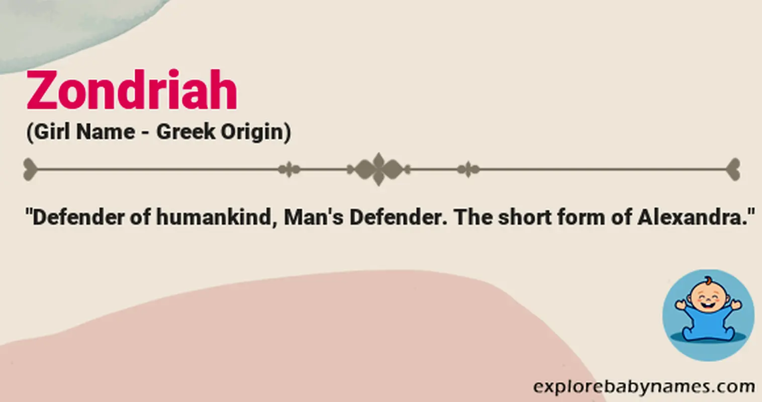 Meaning of Zondriah
