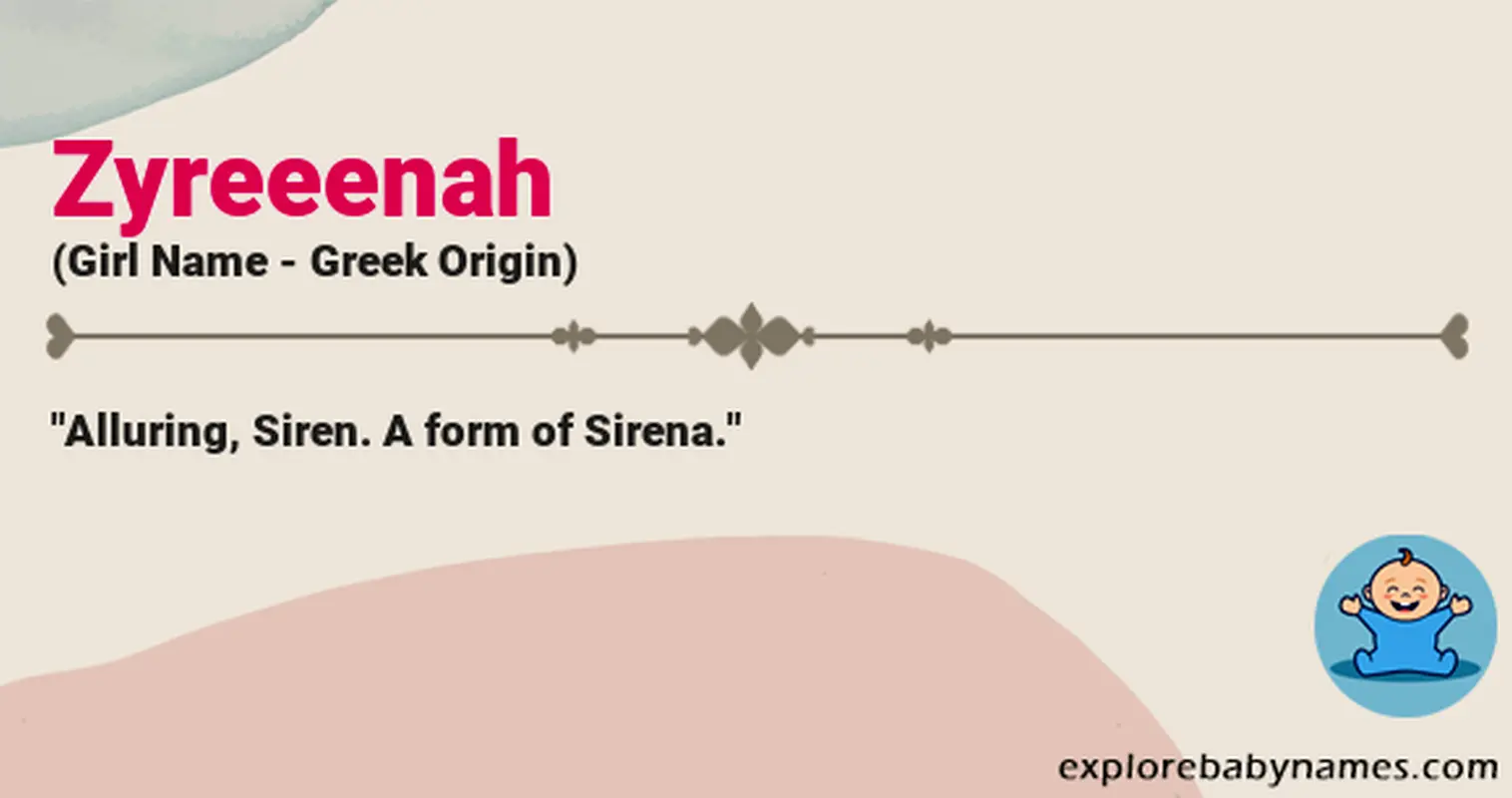 Meaning of Zyreeenah